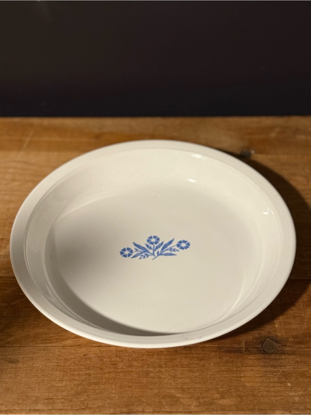 Vintage CorningWare Blue Cornflower Pie Plate / Quiche Dish